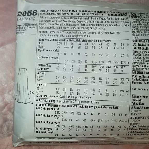 2 UC FF Simplicity Amazing Fit Dresses Sewing Patterns 8258 & 1156, size 10-18 - Picture 14 of 14